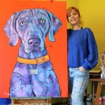 If You Want a Unique Portrait of Your Dog , This is The Right One Dog Artist Romina De Gregorio